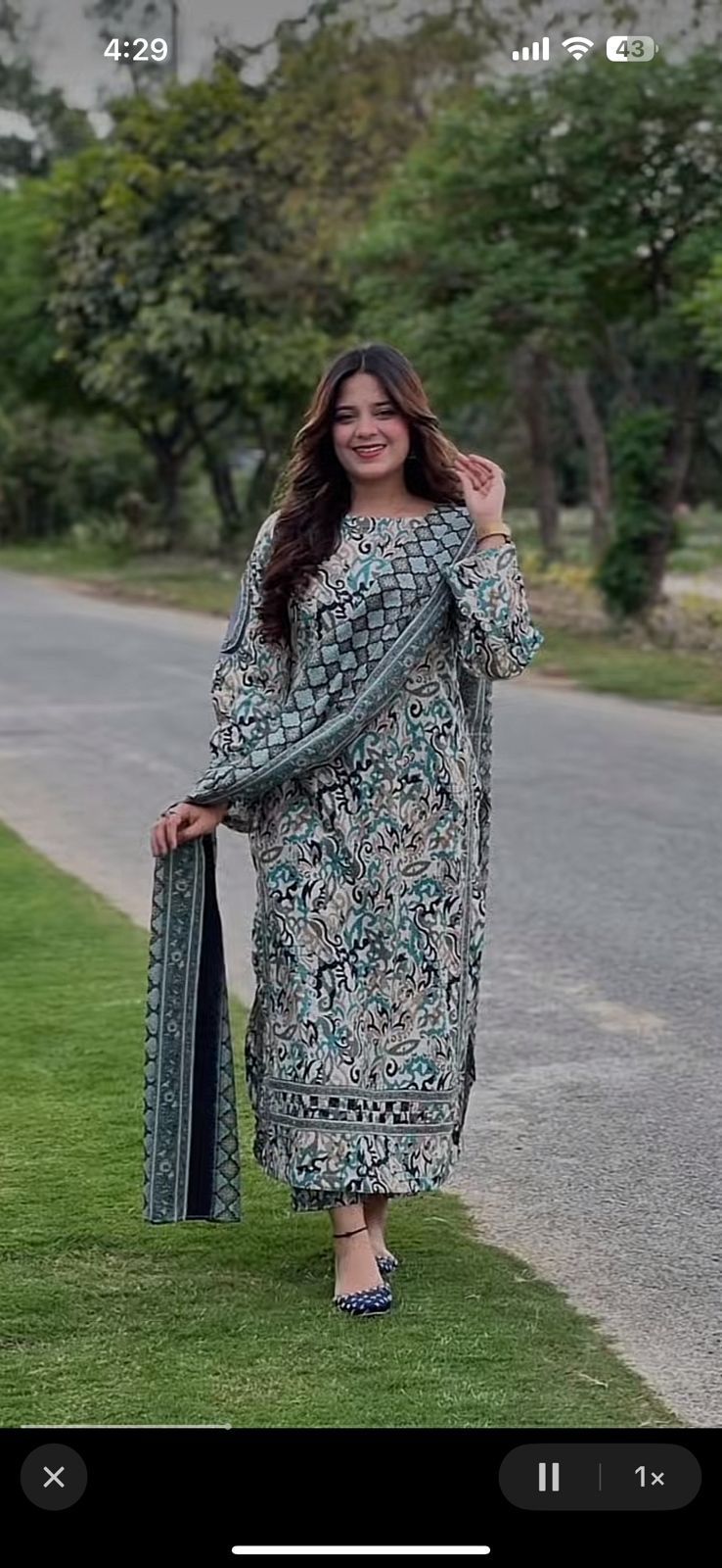 BIN SAEED LAWN PRINTED UNSTITCED 3PC