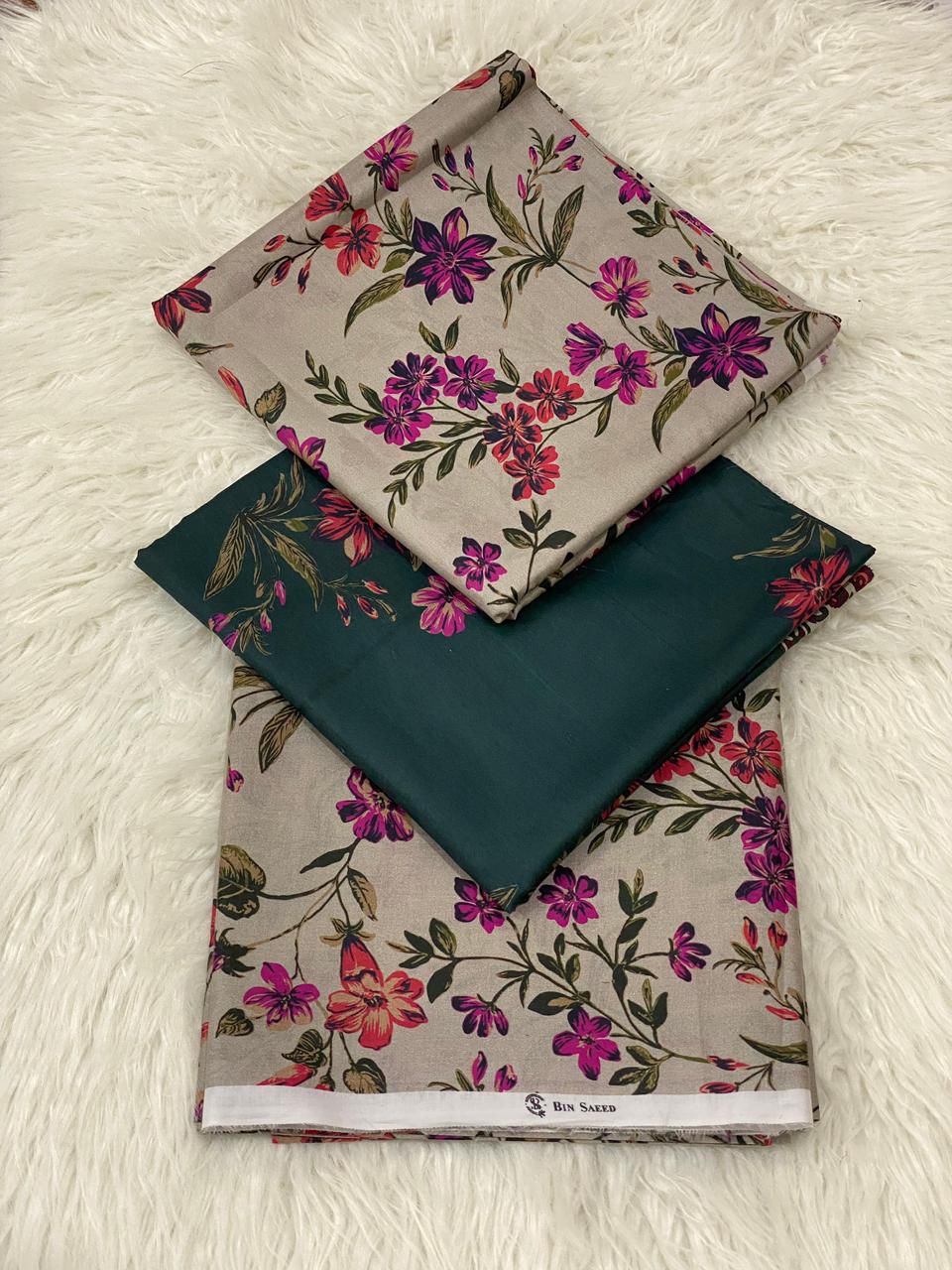 BIN SAEED LAWN PRINTED UNSTITCED 3PC