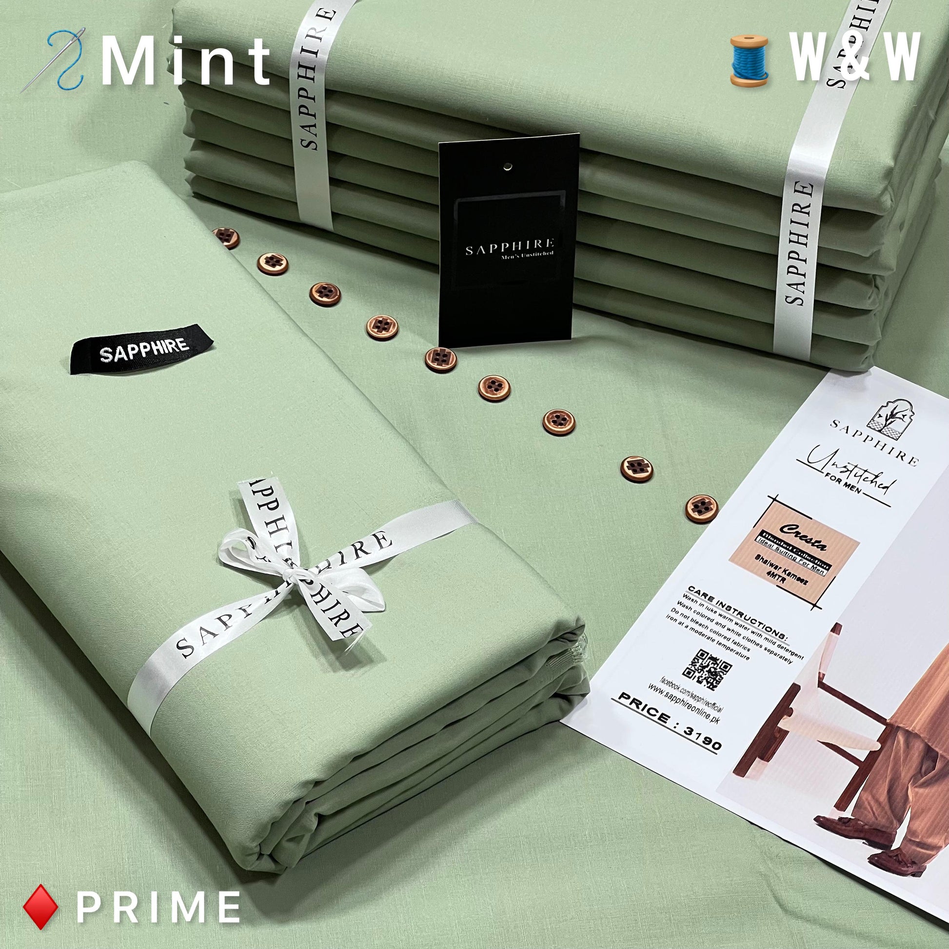 SAPPHIRE MENS' LUXURY WASH & WEAR