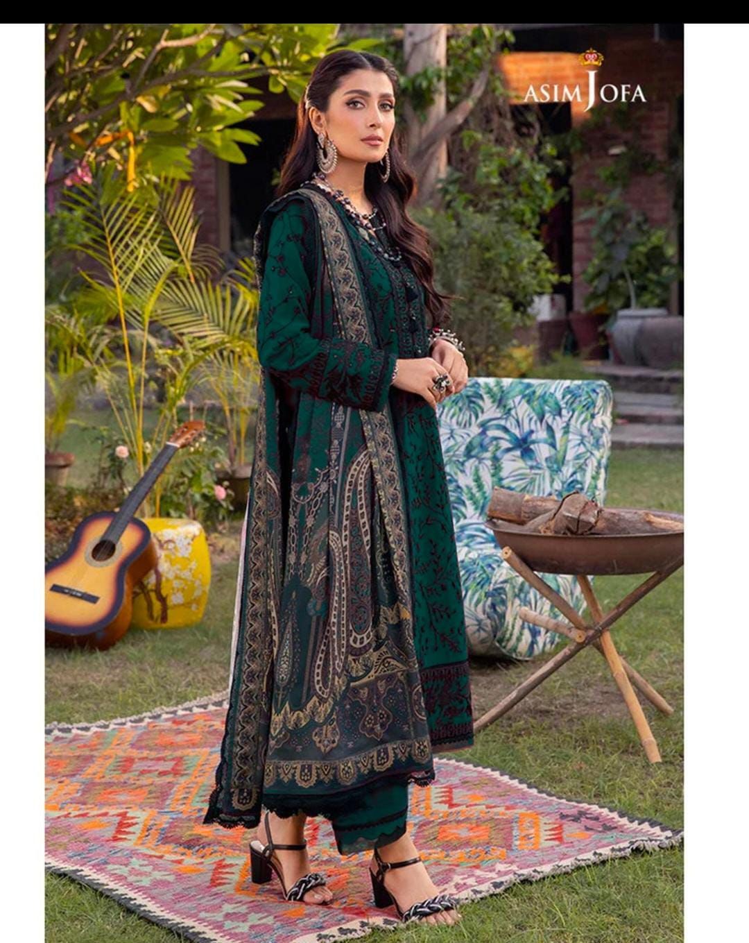 ASIM JOFA PURE LAWN 3-PIECE EMBROIDERED COLLECTION