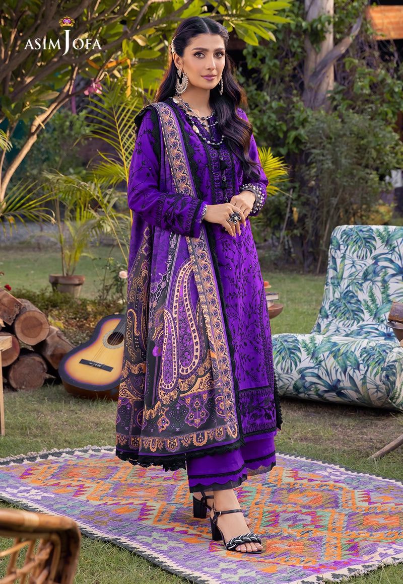 ASIM JOFA PURE LAWN 3-PIECE EMBROIDERED COLLECTION