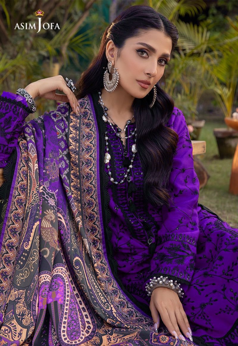 ASIM JOFA PURE LAWN 3-PIECE EMBROIDERED COLLECTION