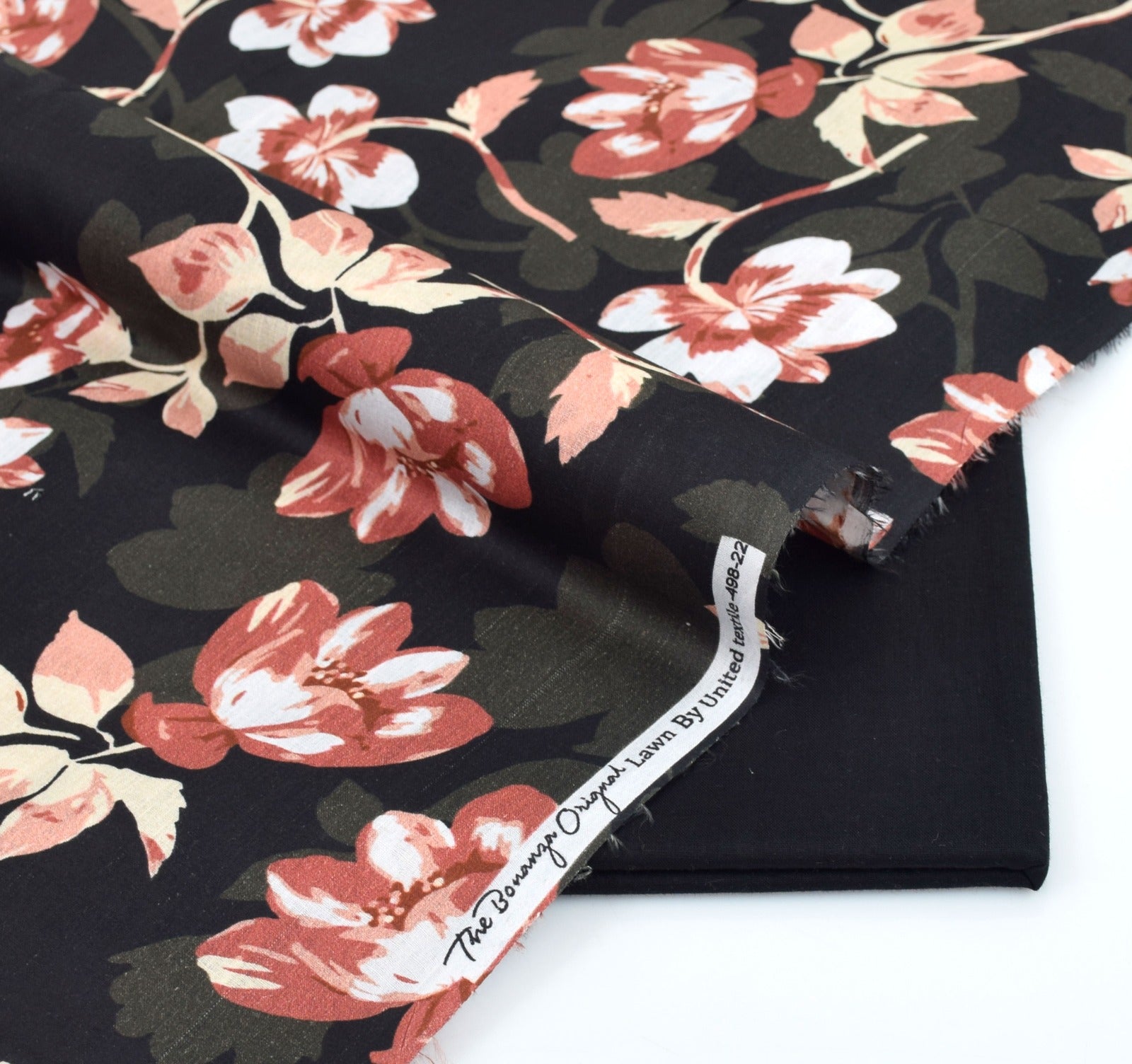 BONANZA LAWN PRINTED UNSTITCHED 2PC✓