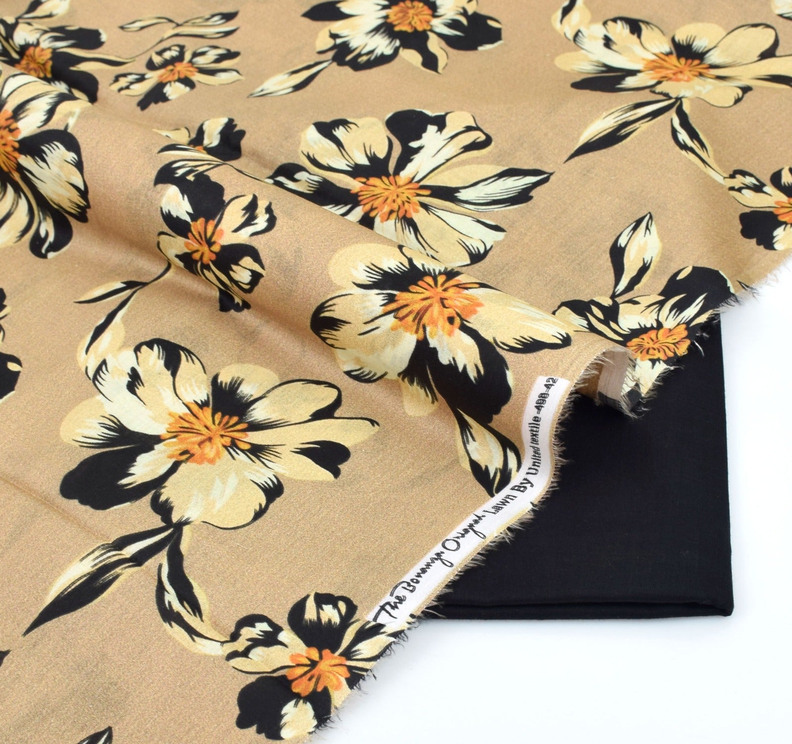 BONANZA LAWN PRINTED UNSTITCHED 2PC✓