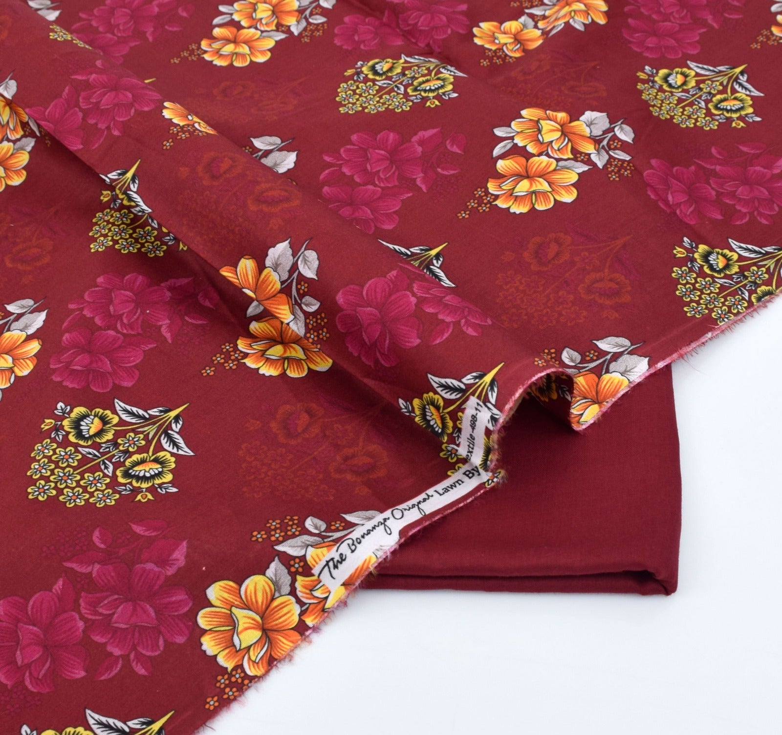 BONANZA LAWN PRINTED UNSTITCHED 2PC✓