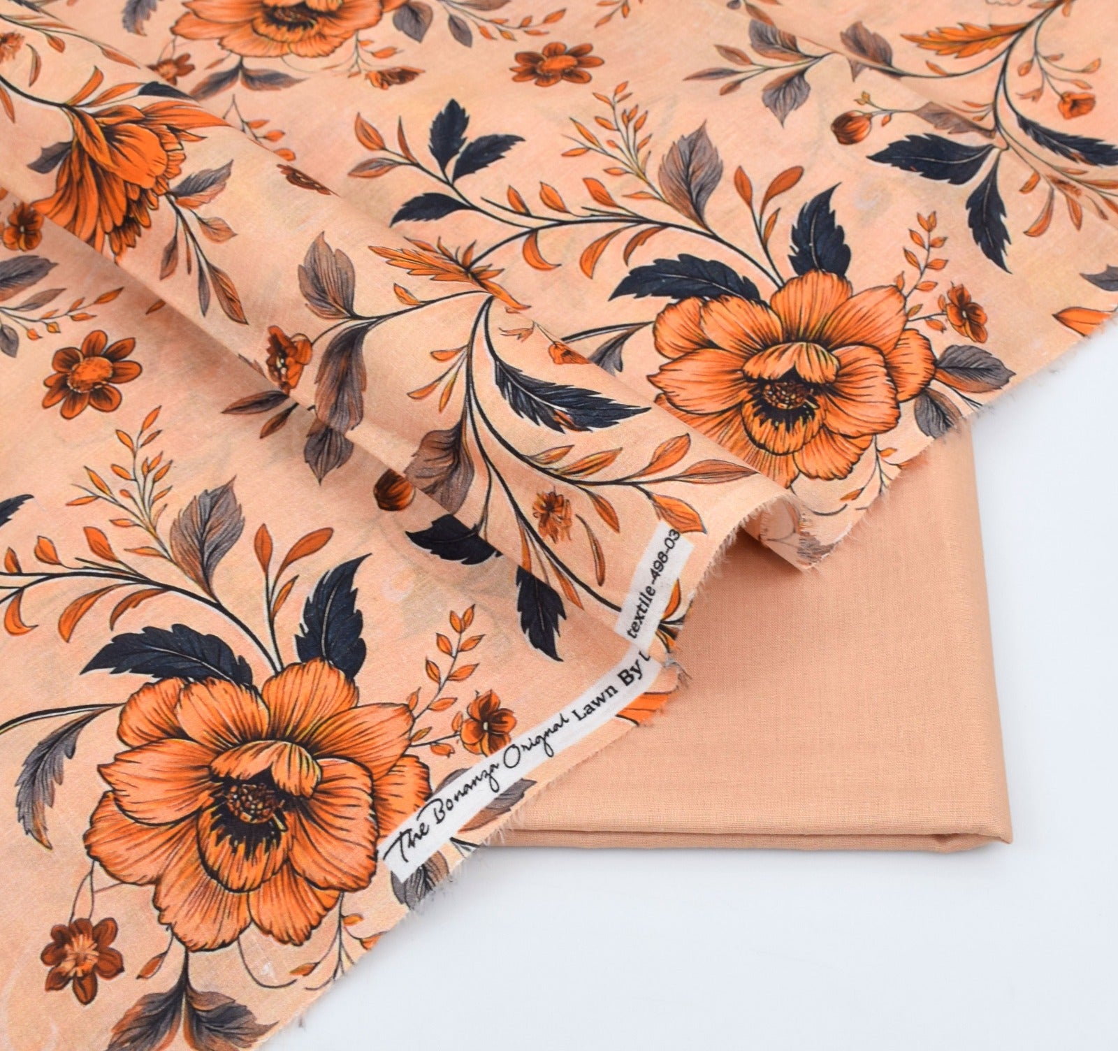 BONANZA LAWN PRINTED UNSTITCHED 2PC✓