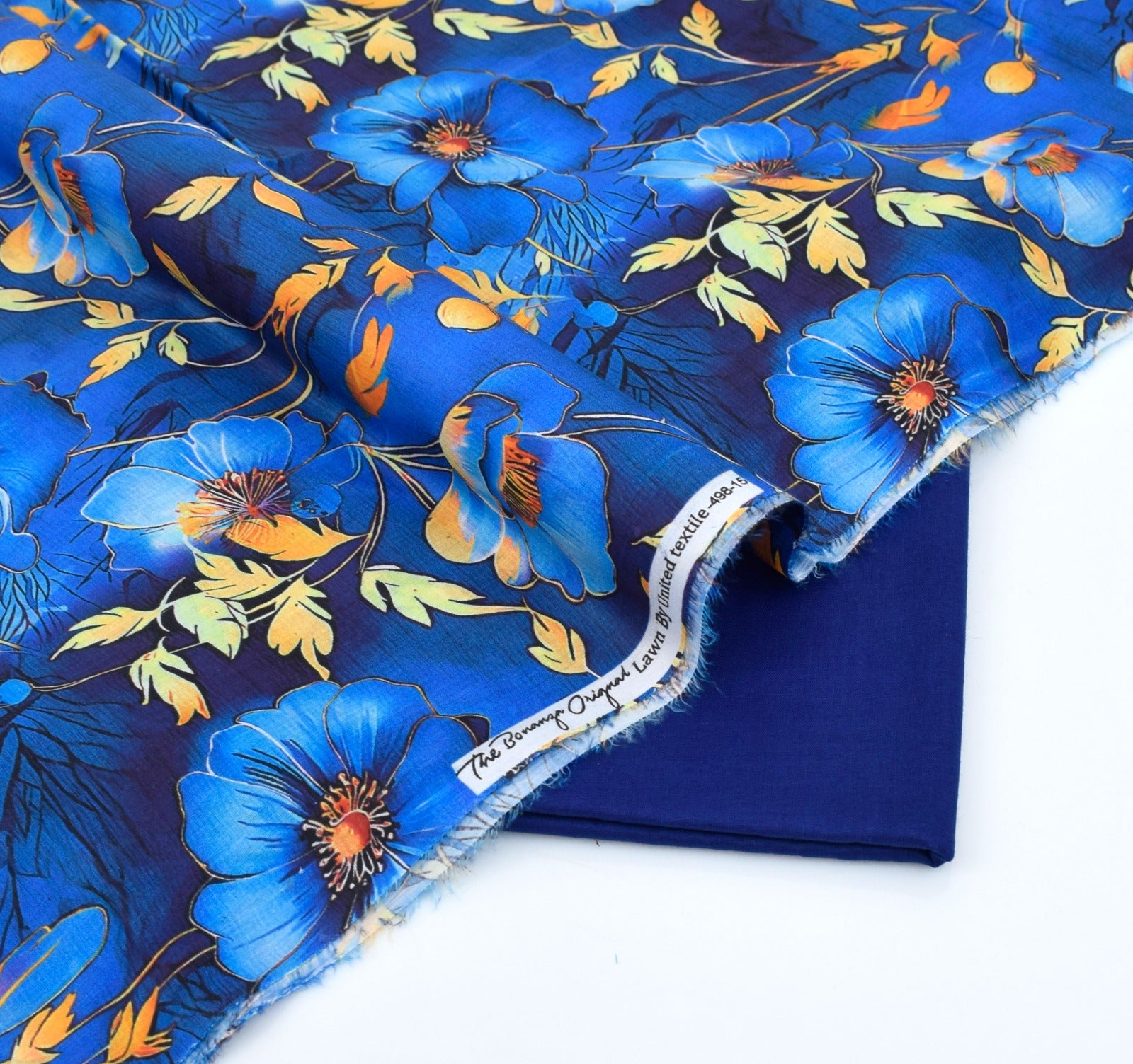 BONANZA LAWN PRINTED UNSTITCHED 2PC✓