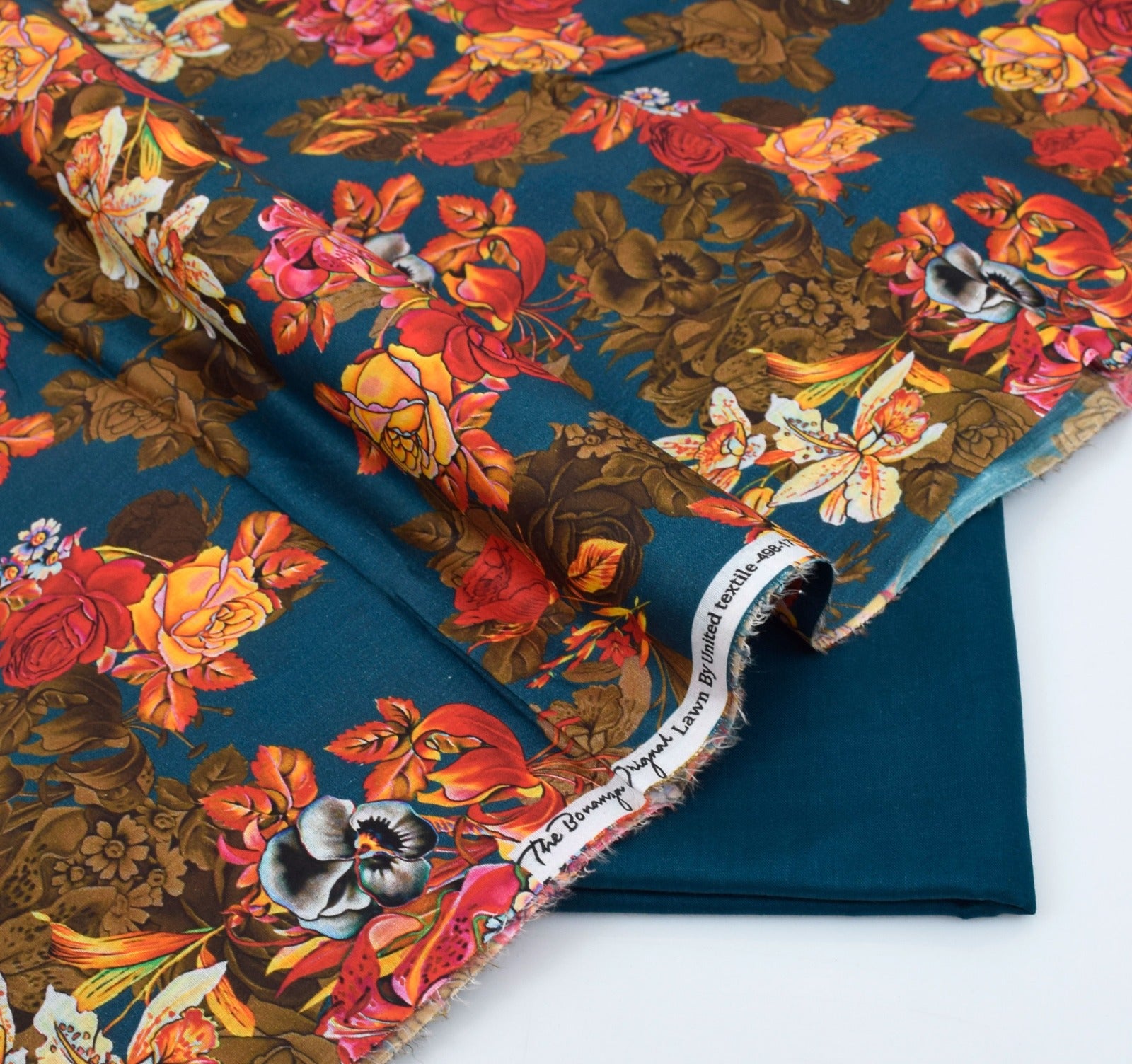 BONANZA LAWN PRINTED UNSTITCHED 2PC✓