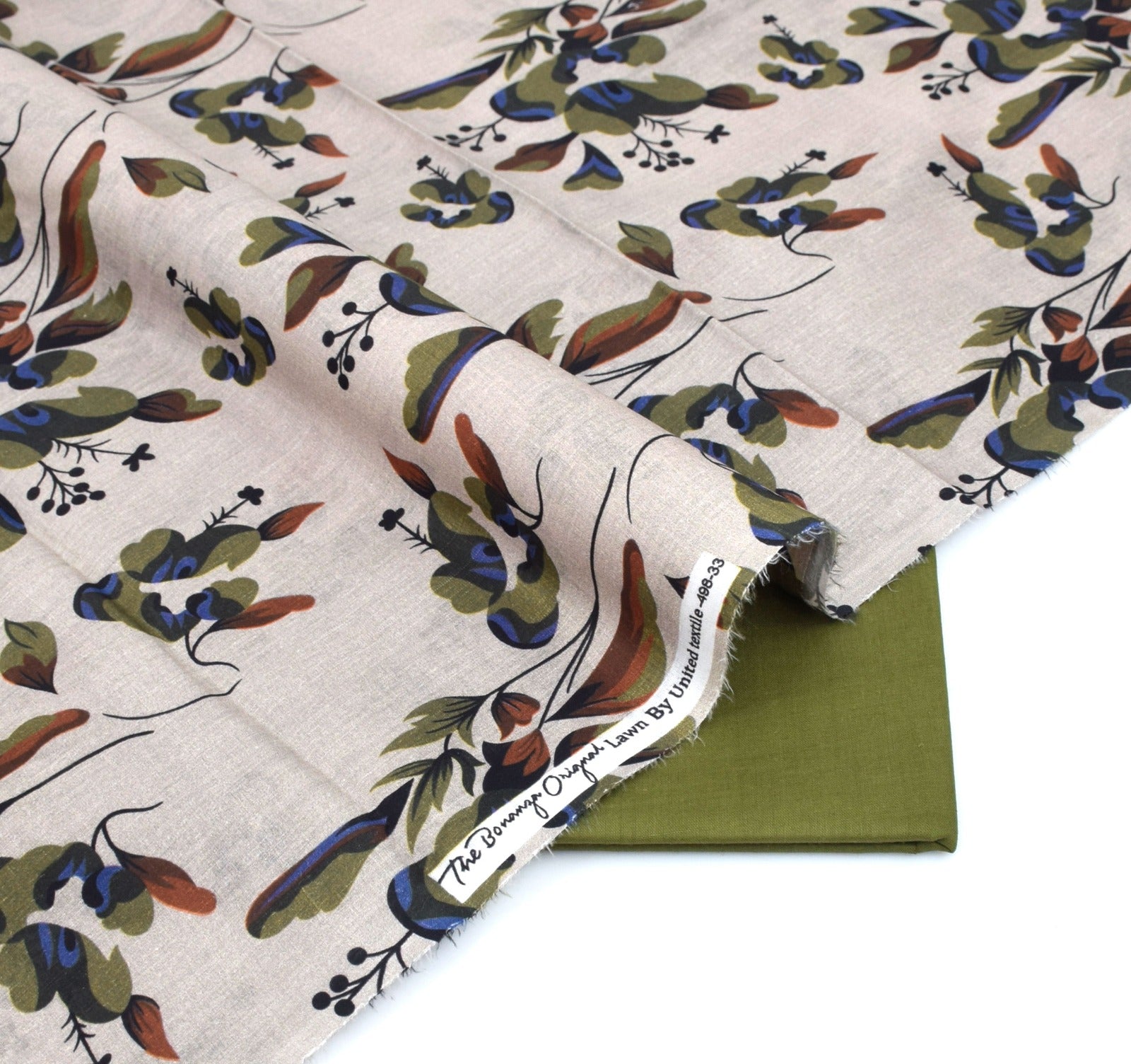 BONANZA LAWN PRINTED UNSTITCHED 2PC✓