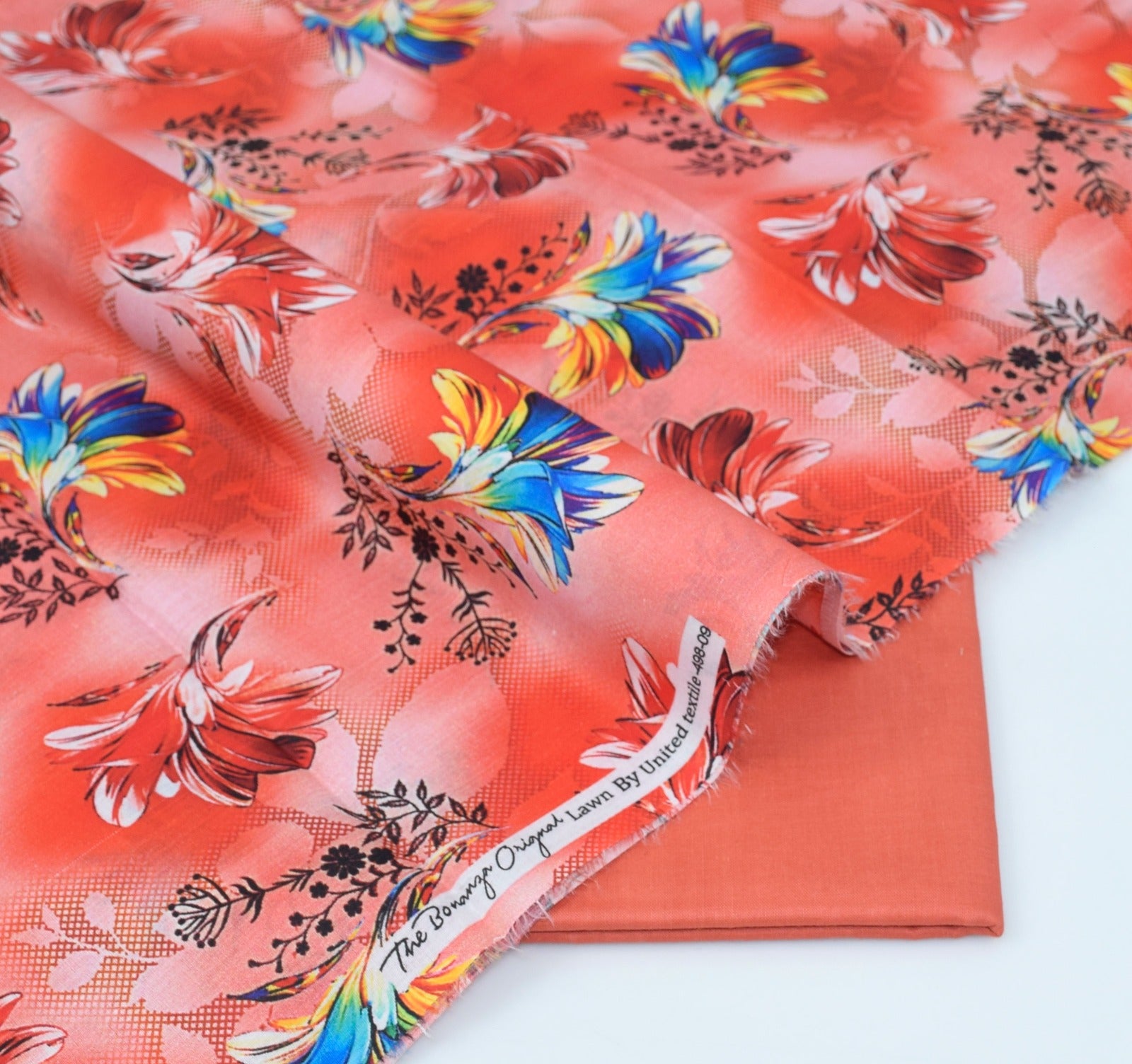 BONANZA LAWN PRINTED UNSTITCHED 2PC✓