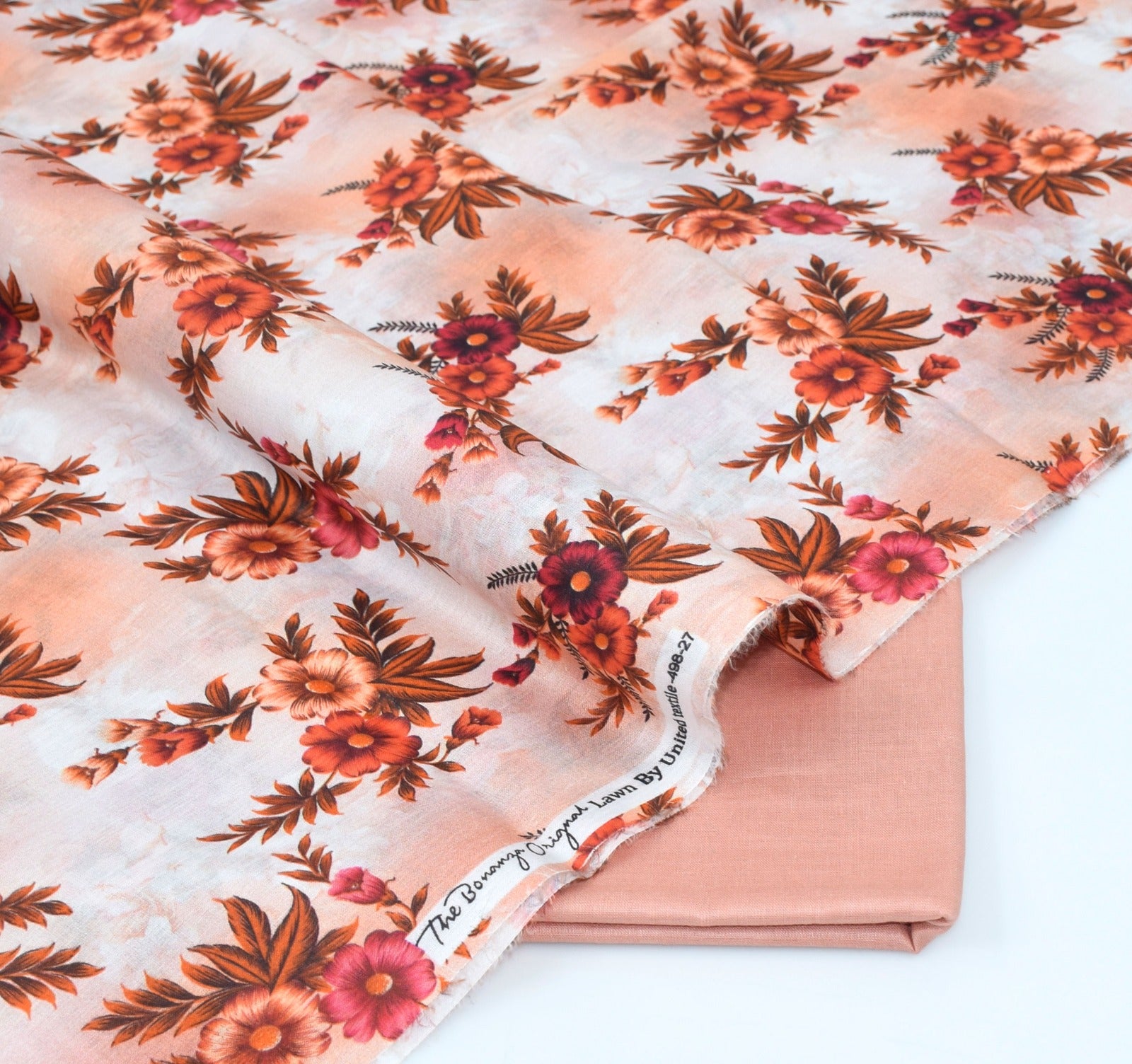 BONANZA LAWN PRINTED UNSTITCHED 2PC✓