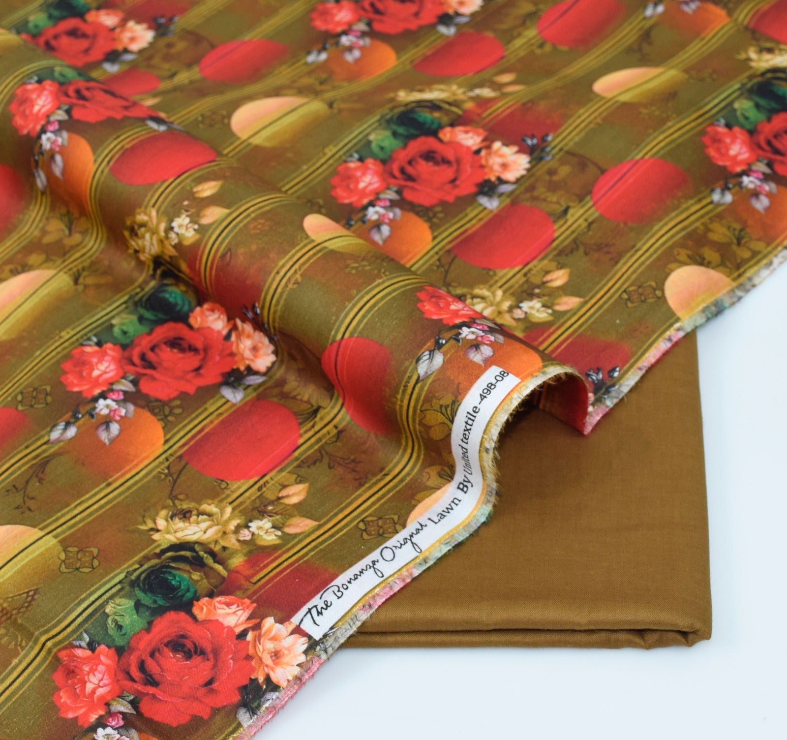 BONANZA LAWN PRINTED UNSTITCHED 2PC✓