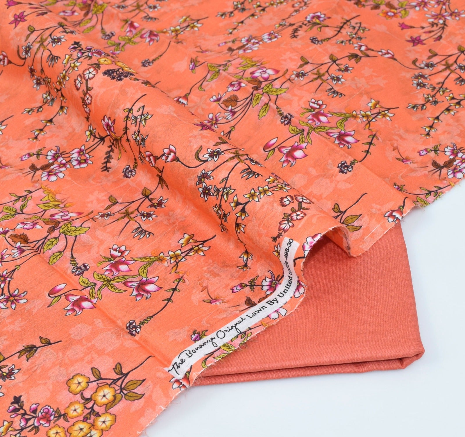 BONANZA LAWN PRINTED UNSTITCHED 2PC✓