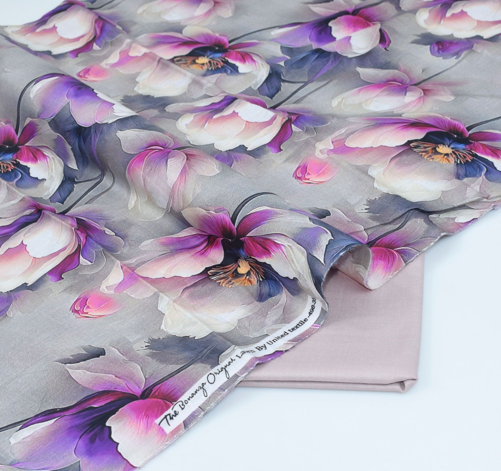 BONANZA LAWN PRINTED UNSTITCHED 2PC✓