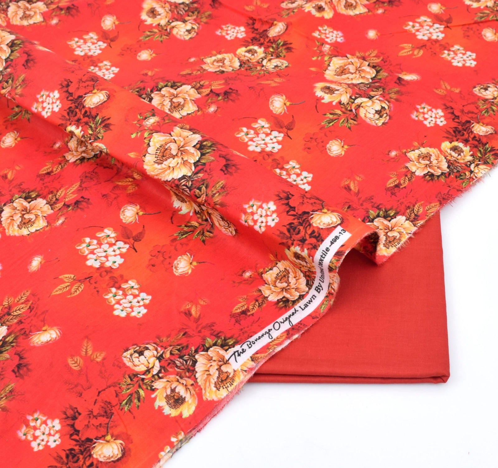 BONANZA LAWN PRINTED UNSTITCHED 2PC✓