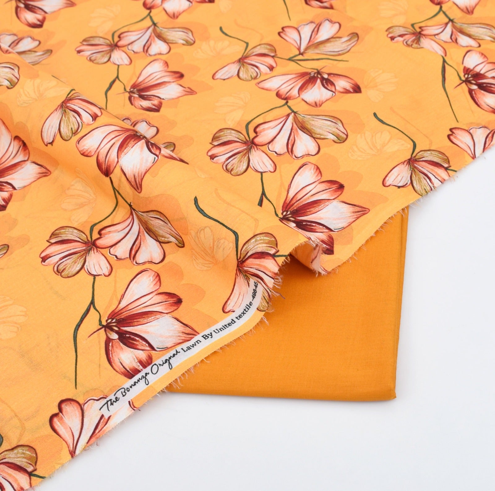 BONANZA LAWN PRINTED UNSTITCHED 2PC✓