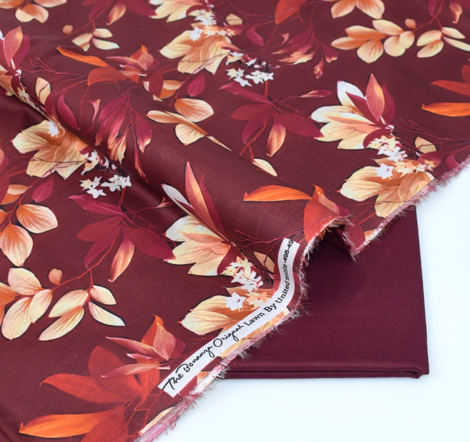 BONANZA LAWN PRINTED UNSTITCHED 2PC✓