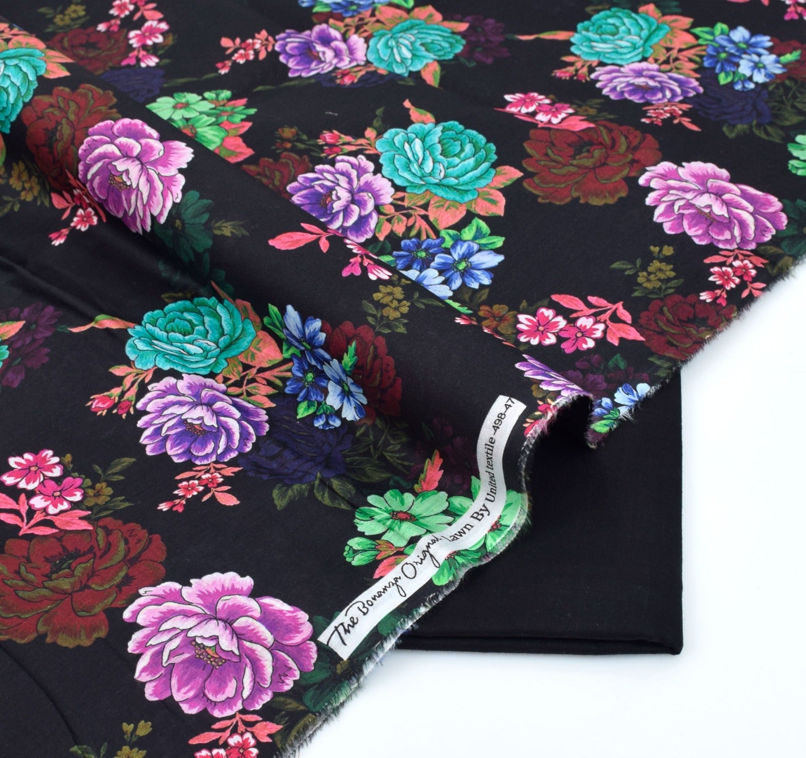 BONANZA LAWN PRINTED UNSTITCHED 2PC✓