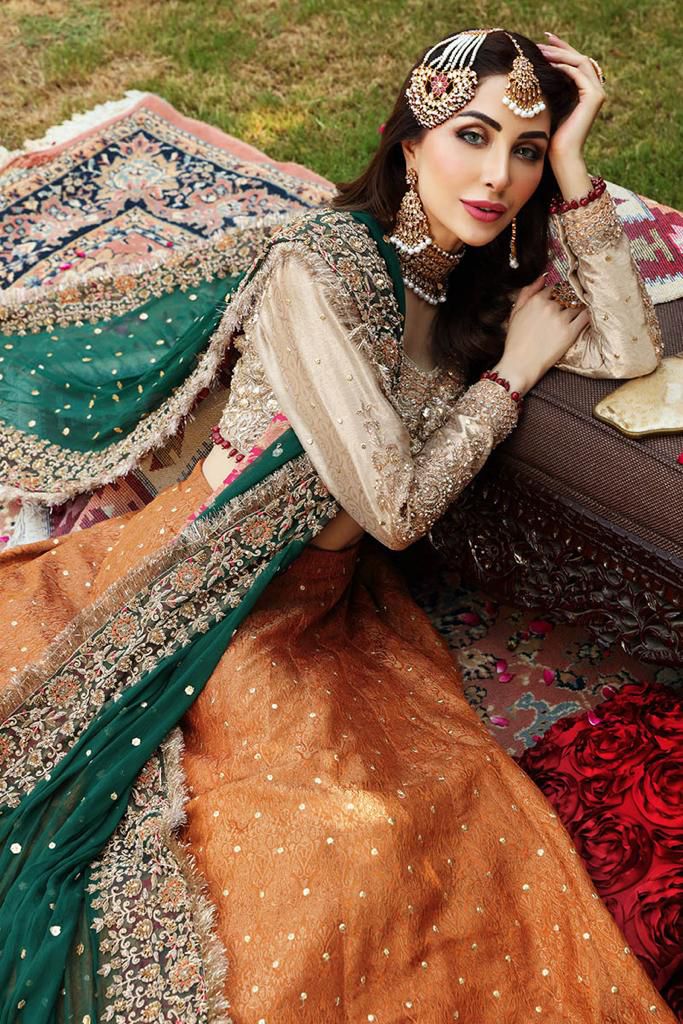 AYESHA IMRAN MAXI NET MASOORI EMBROIDERED HAND WORK LUXURY UNSTITCHED 3PC✓