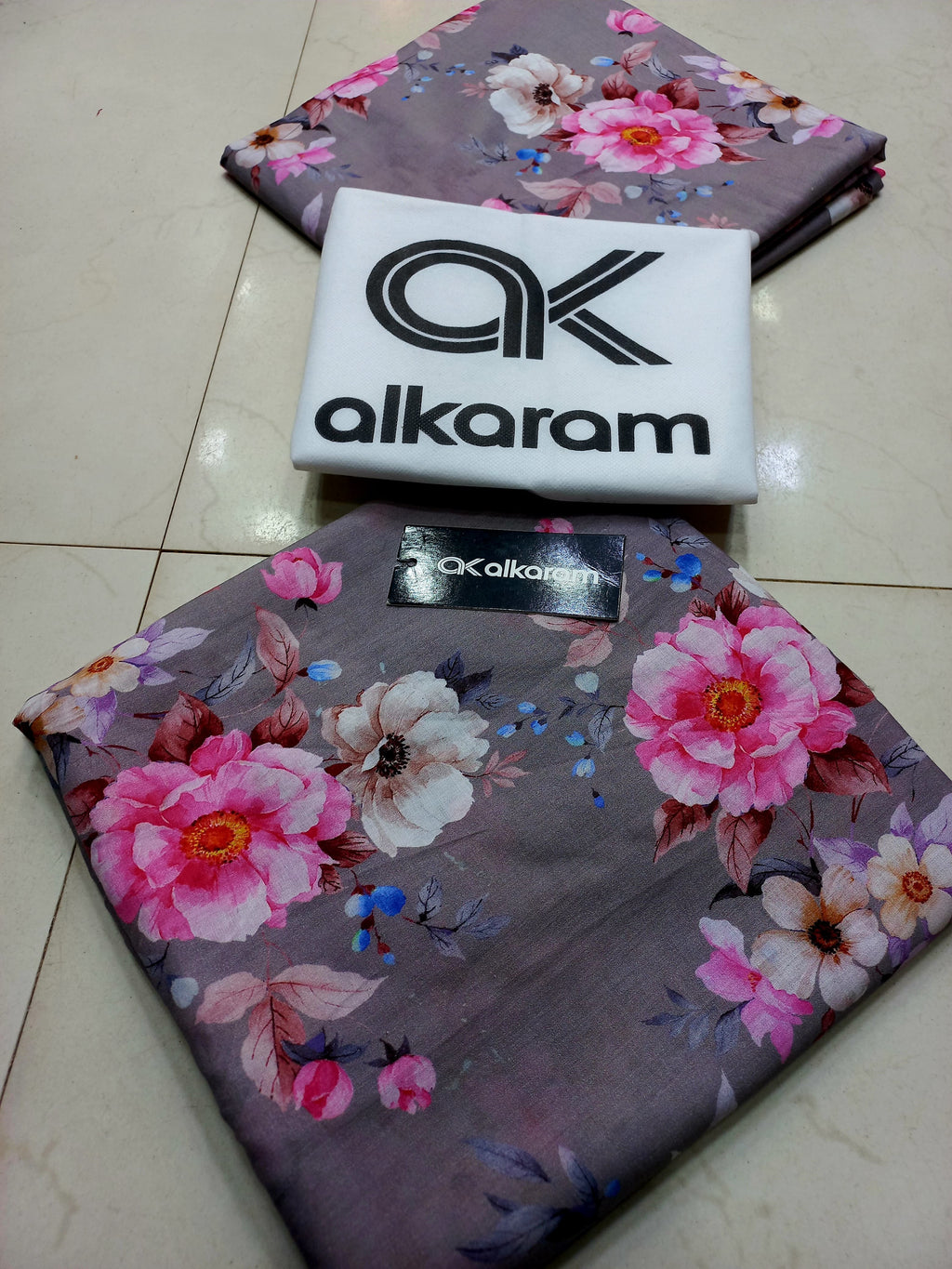 A K BIN KHALIL PRINTED 2 PIECE LAWN COLLECTION !