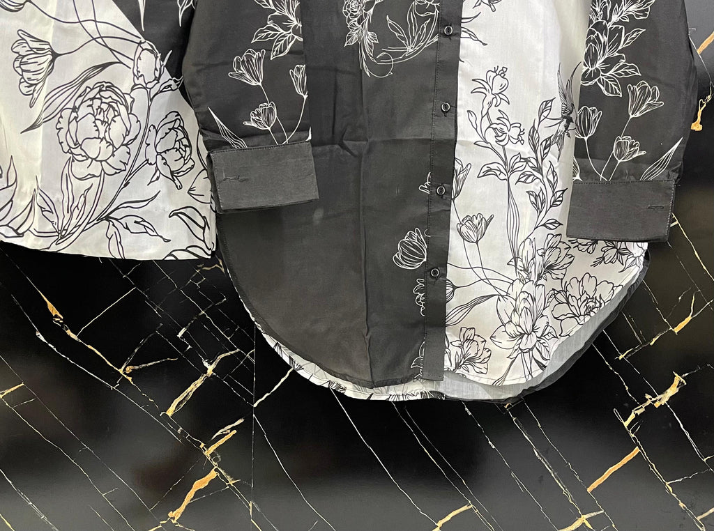 BIN HAROON TEXTILE SWISS LAWN PRINTED STITCH 2PC✓