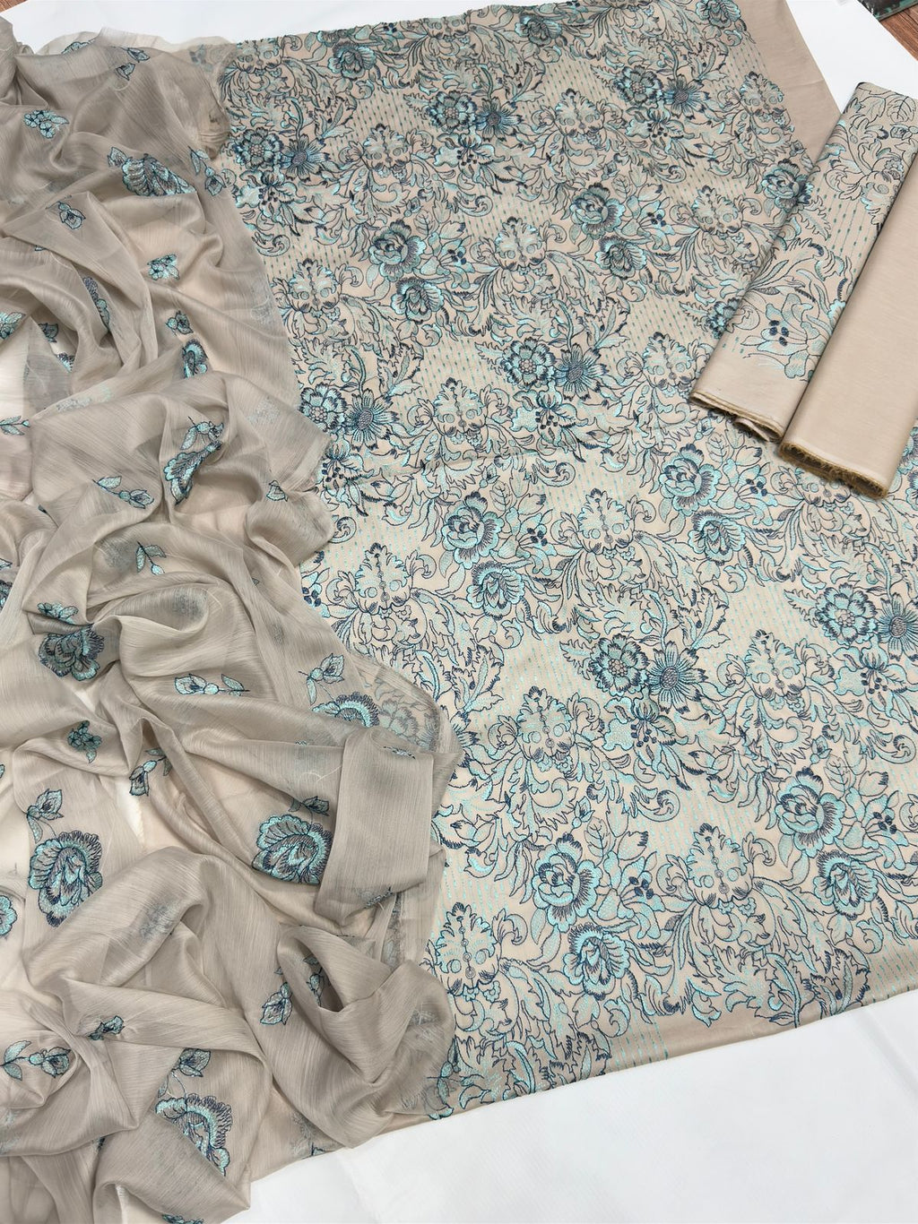 BAREEZE LAWN EMBROIDERED LUXURY UNSTITCHED 3PC✓