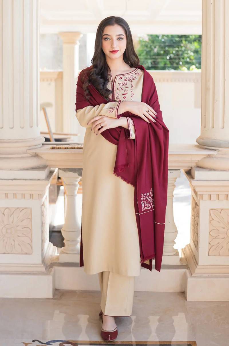 ASLING DHANK EMBROIDERED UNSTITCHED 3PC✓