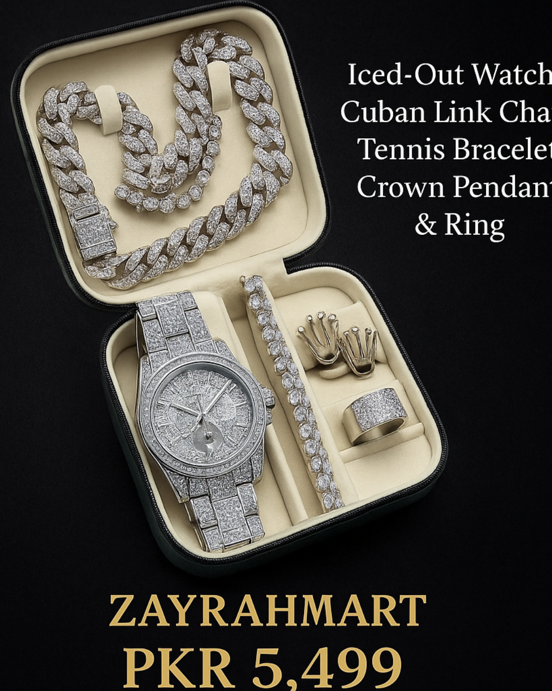 ICED OUT WATCH SET