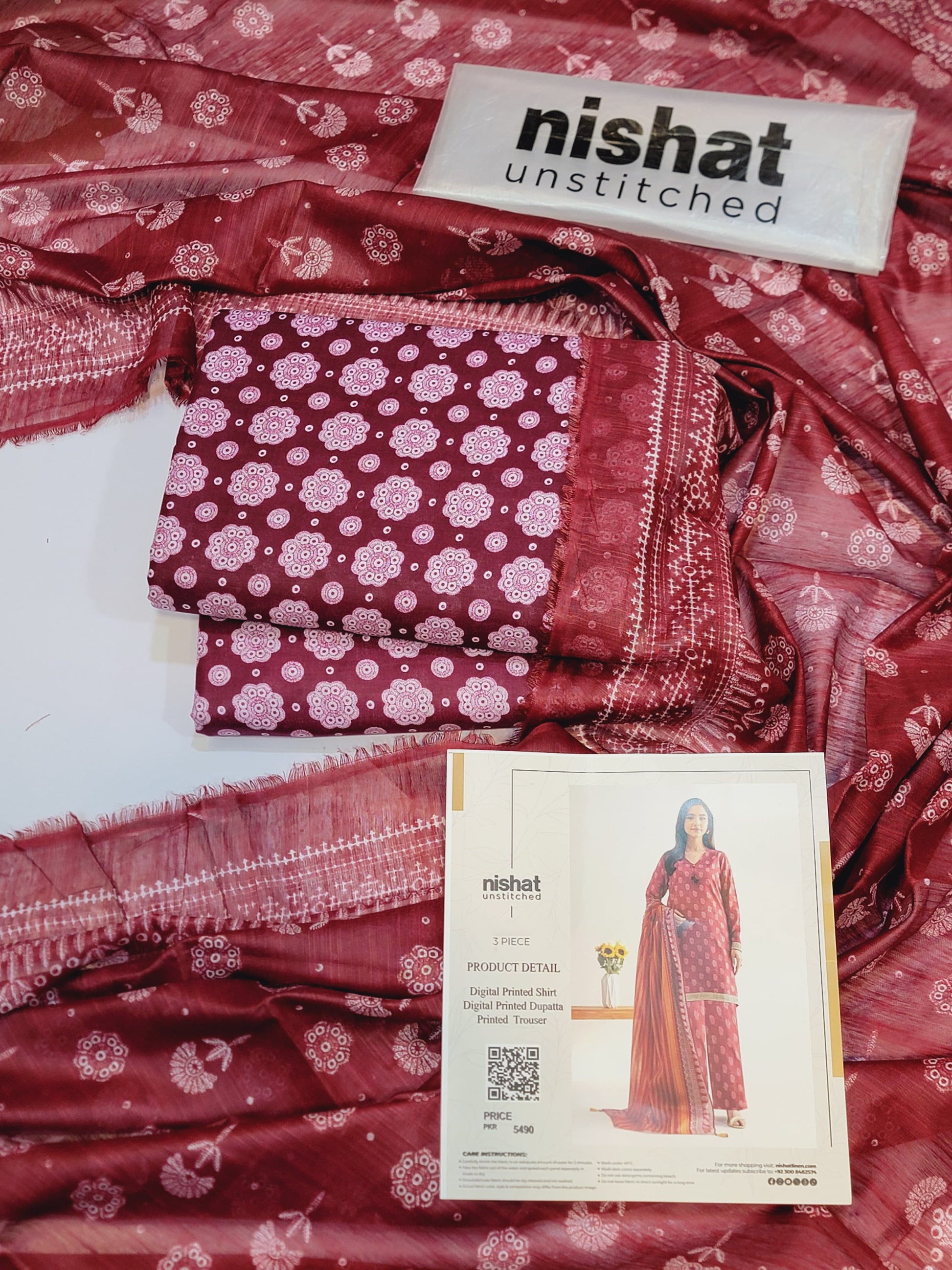 DIGITAL PRINTED PREMIUM 3PC LAWN COLLECTION 2K25