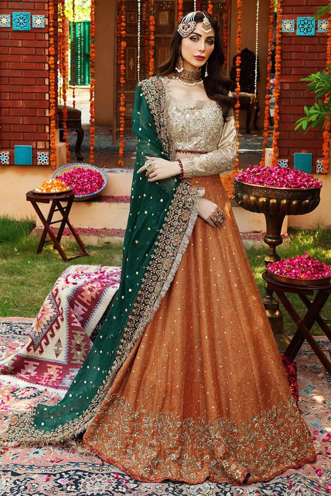 AYESHA IMRAN MAXI NET MASOORI EMBROIDERED HAND WORK LUXURY UNSTITCHED 3PC✓