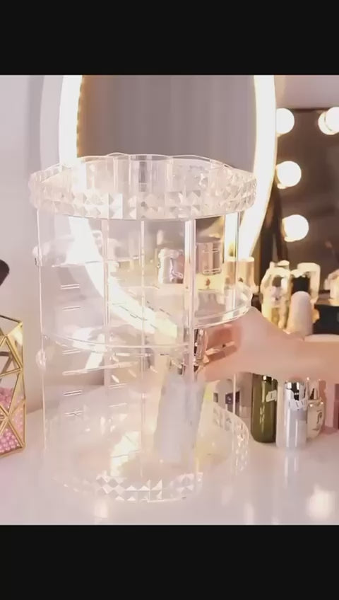 360 ROTATING LARGE SIZE ACRYLIC DIAMOND SHAPE COSMETICS/JEWELLERY